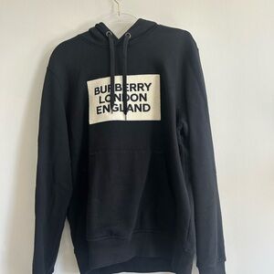 Burberry Black and White Logo Hoodie